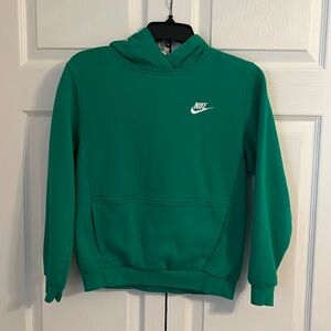 Girls Nike Hoodie size large green